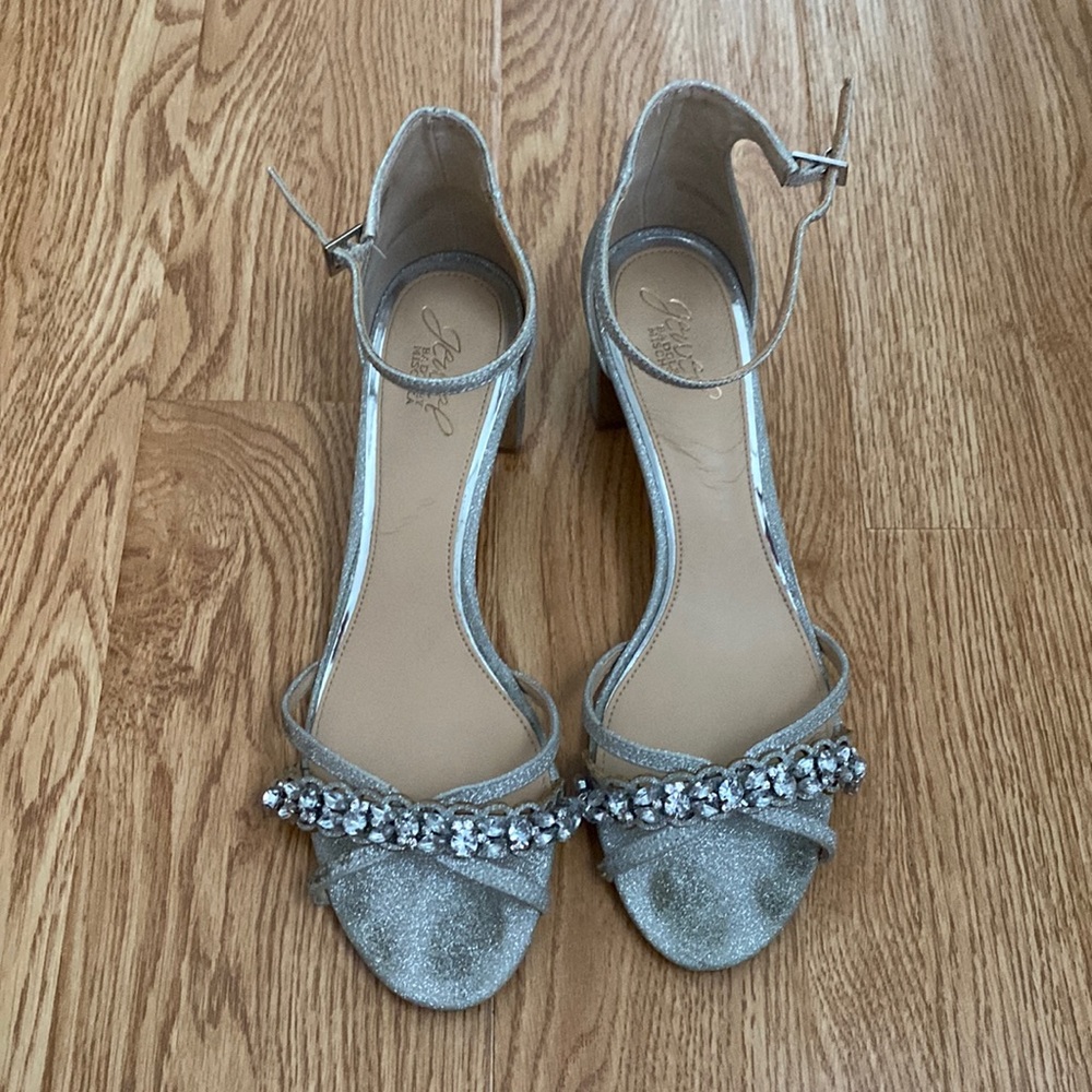 Jewel Badgley Mischka heel sandals